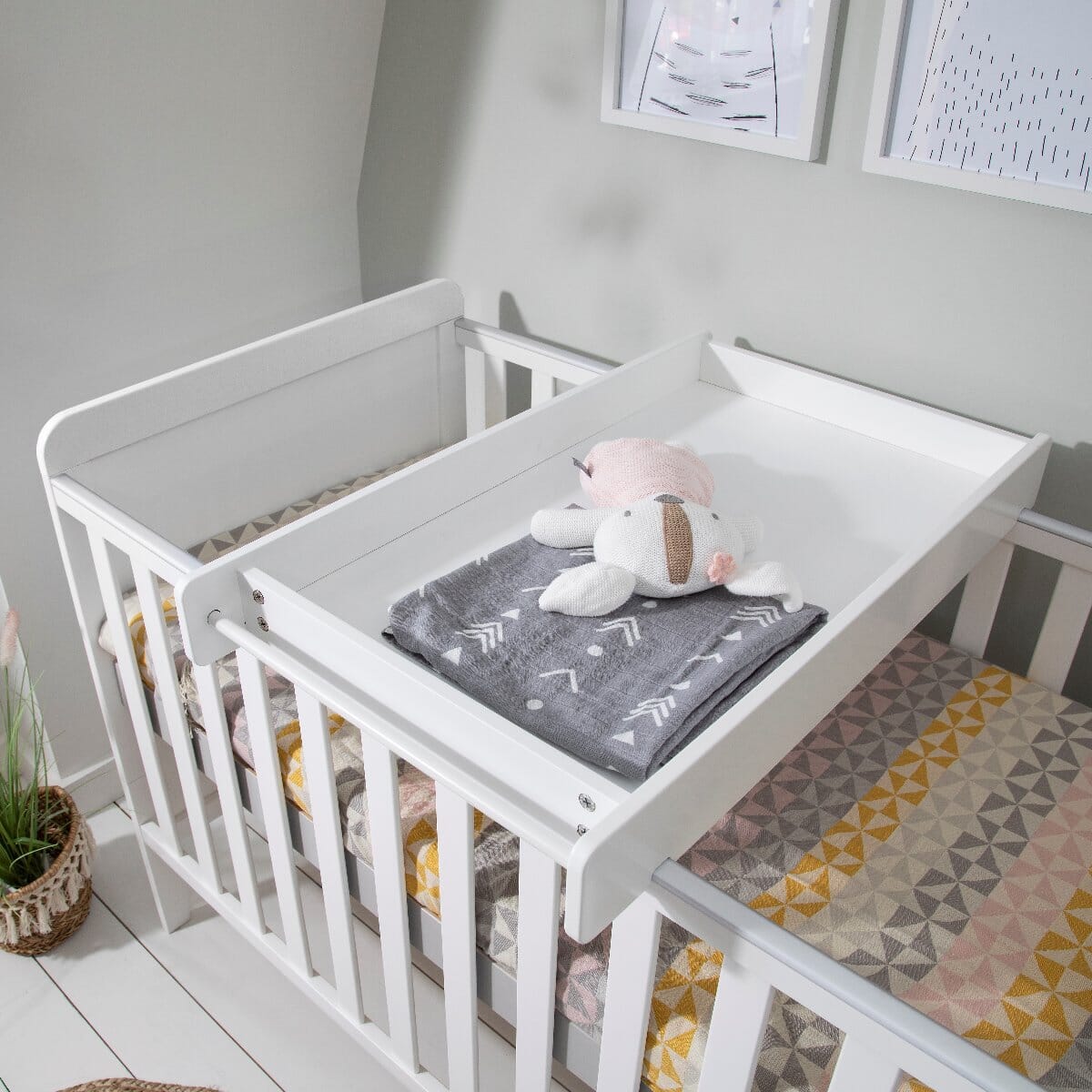 Tutti bambini white cot hot sale bed