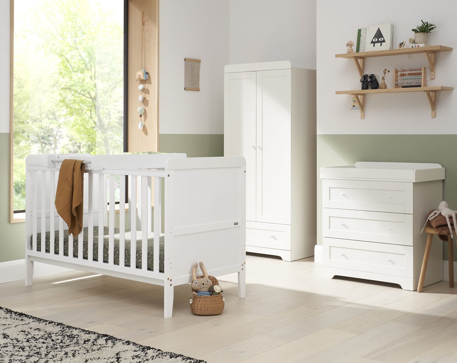 Rio Cot Bed Mattress Changer White Tutti Bambini