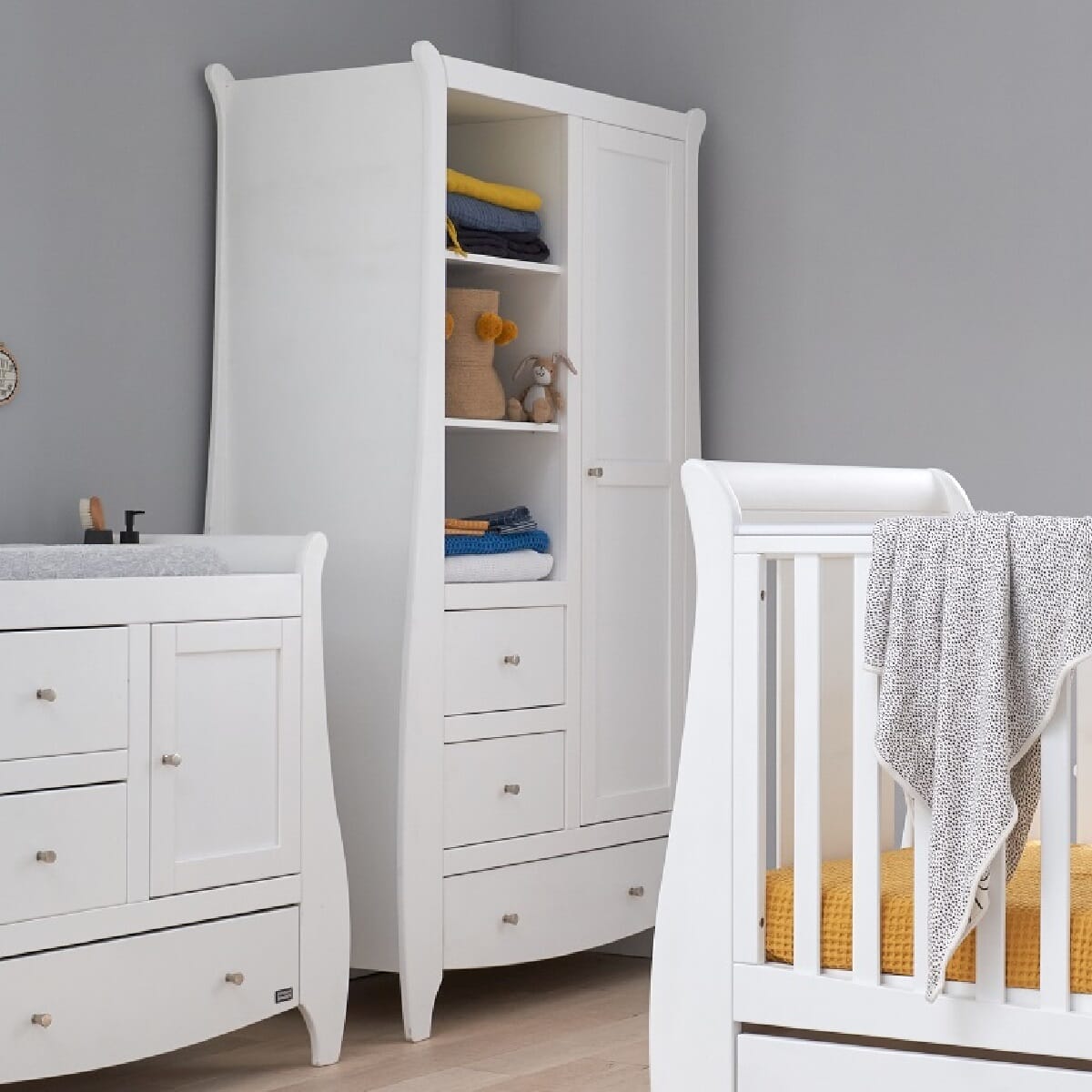 Lucas Katie Baby Wardrobe White Tutti Bambini