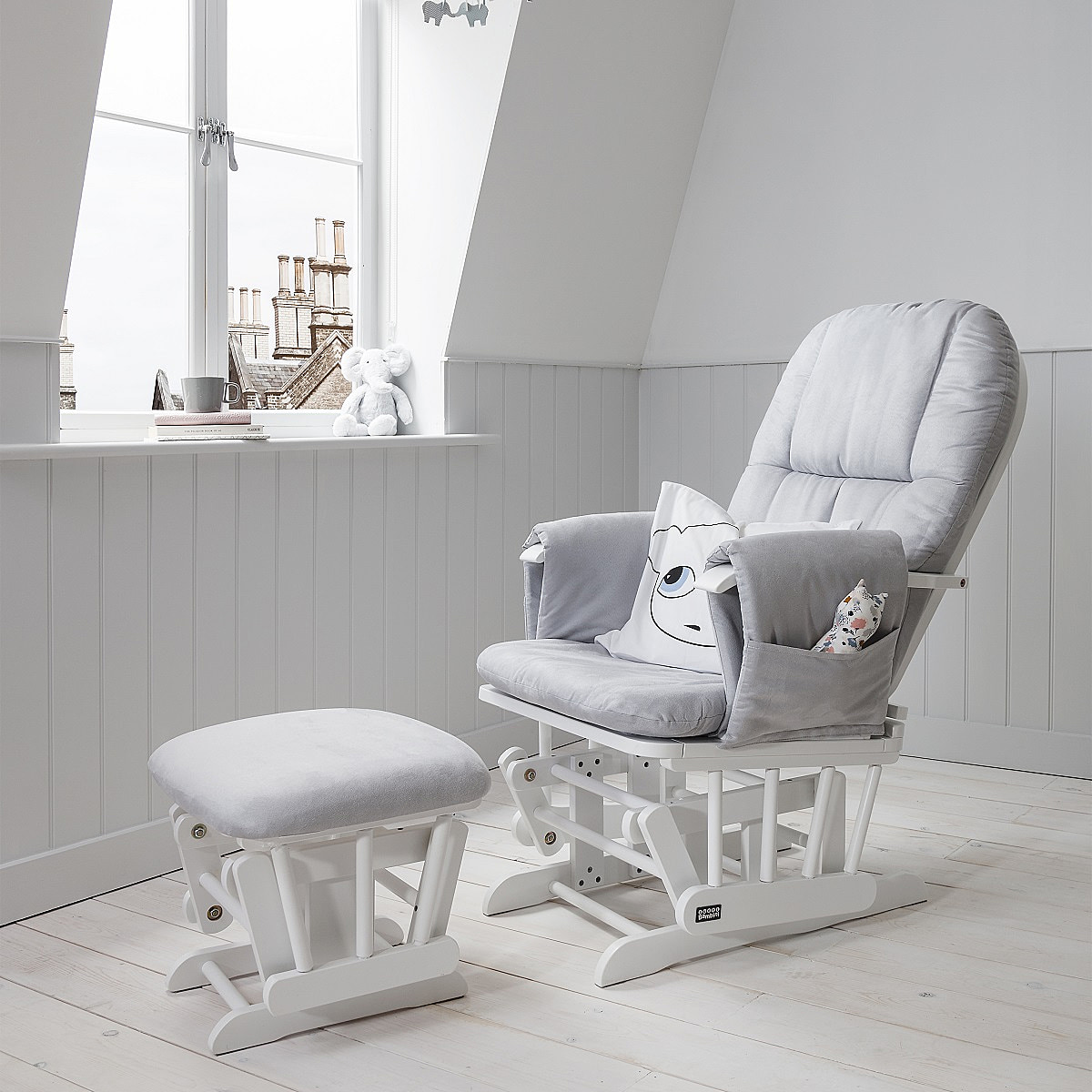 Reclining Glider Chair Stool Nursing Chairs Tutti Bambini