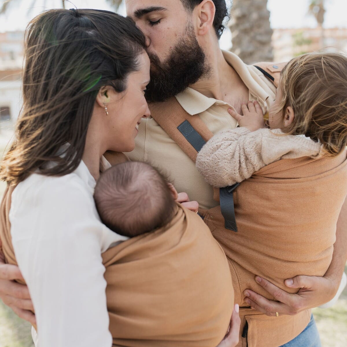 Boba Ring Sling Baby Carrier Rye Brown