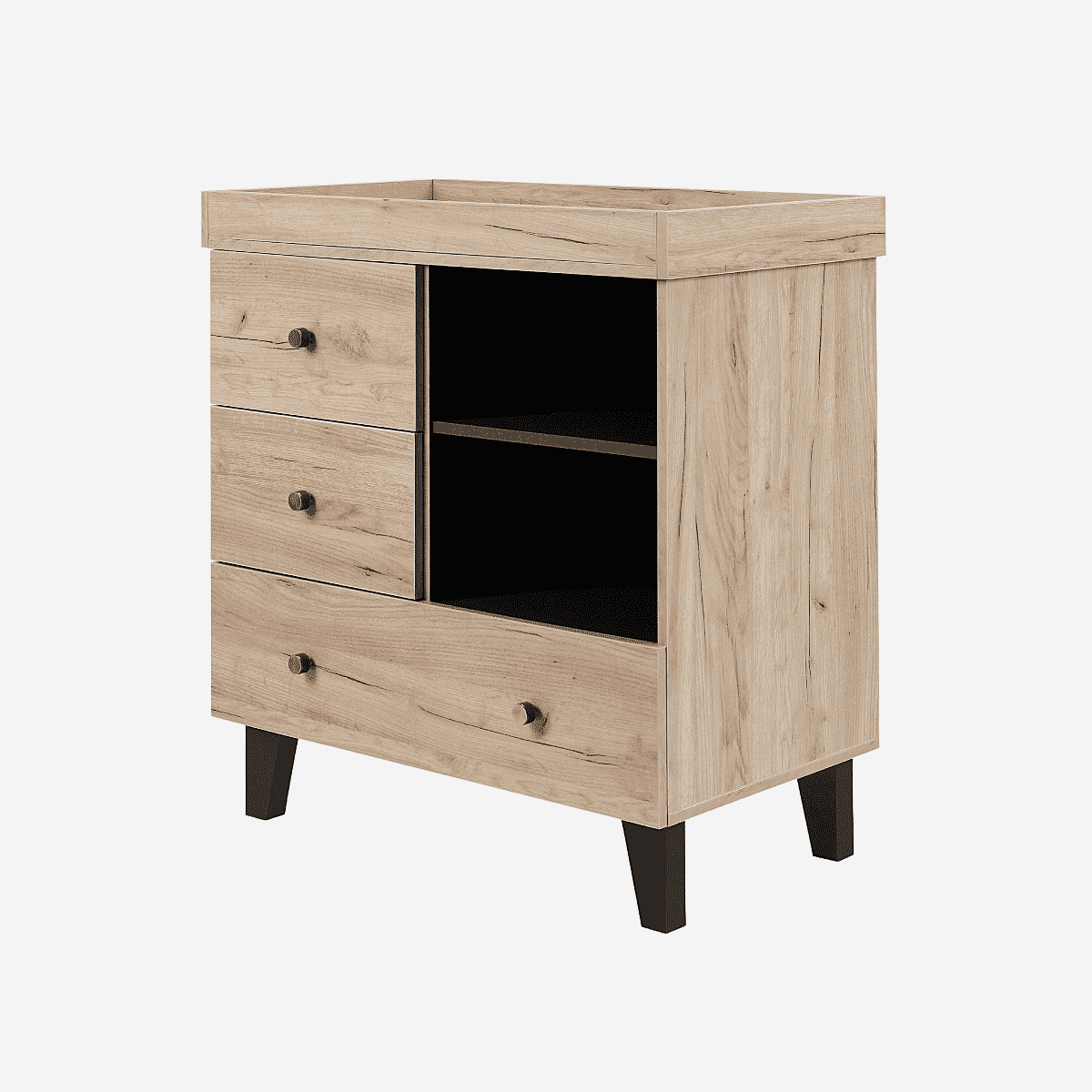 Distressed changing table clearance