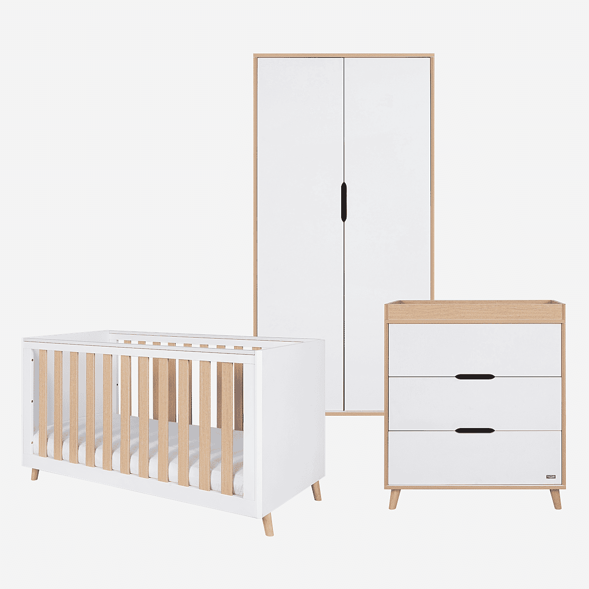 Tutti bambini lucas 3 piece nursery furniture set on sale