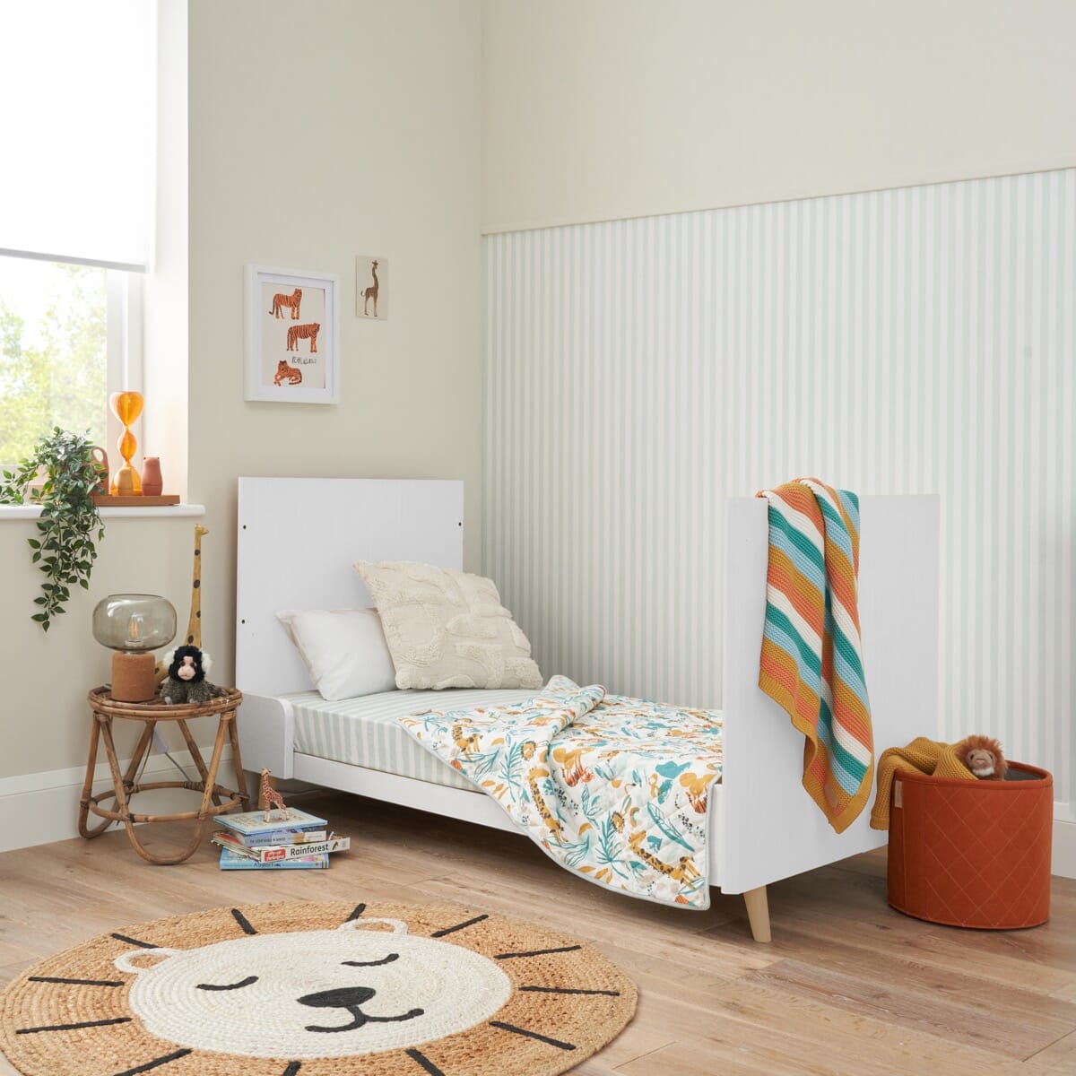 Tutti bambini white cot bed on sale