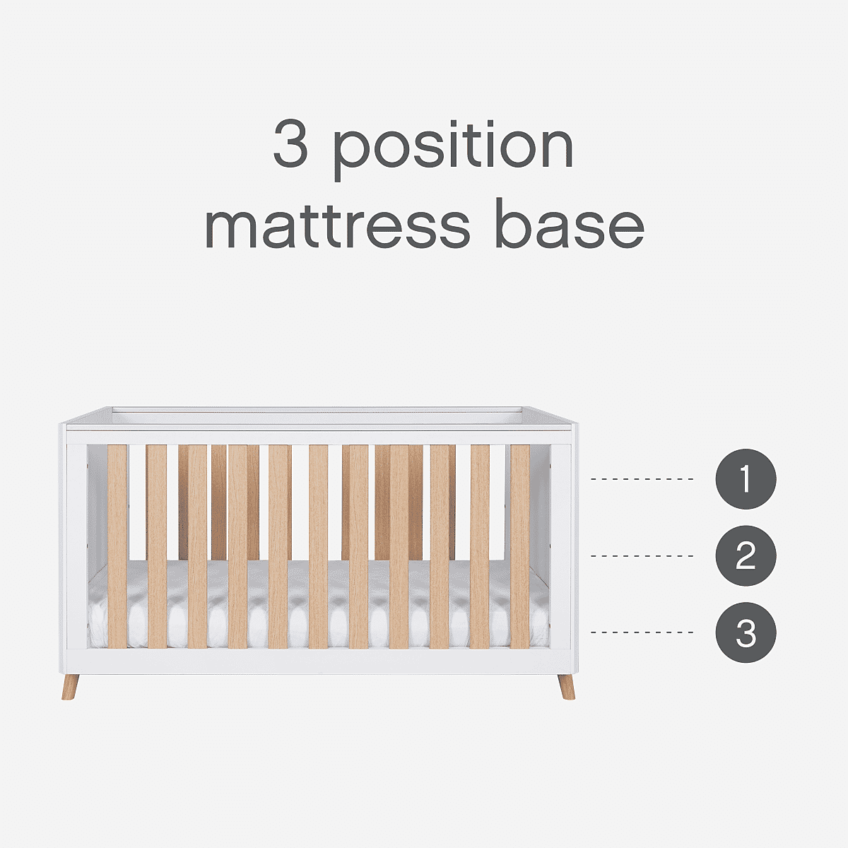 Light wood crib hot sale