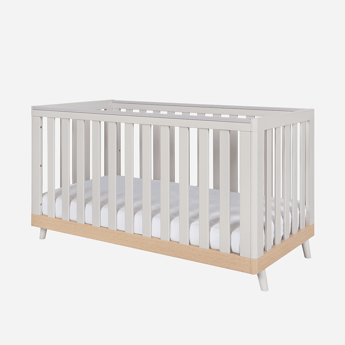 Light grey cot bed discount