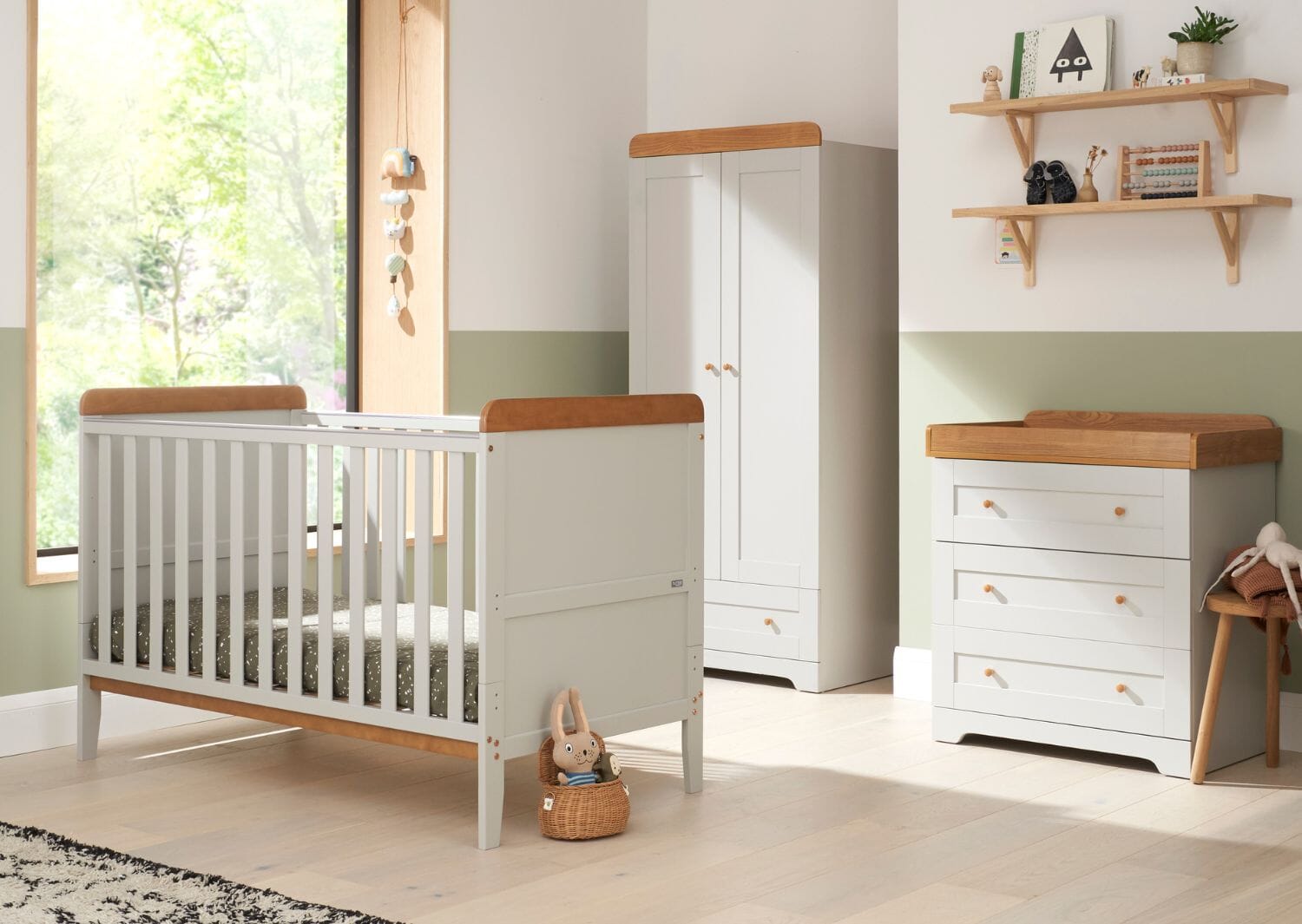 Rio 3 Piece Room Set Dove Grey Oak Tutti Bambini