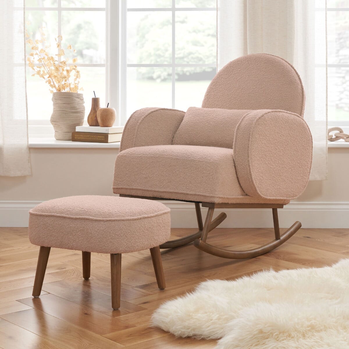 Blush sales rocking chair