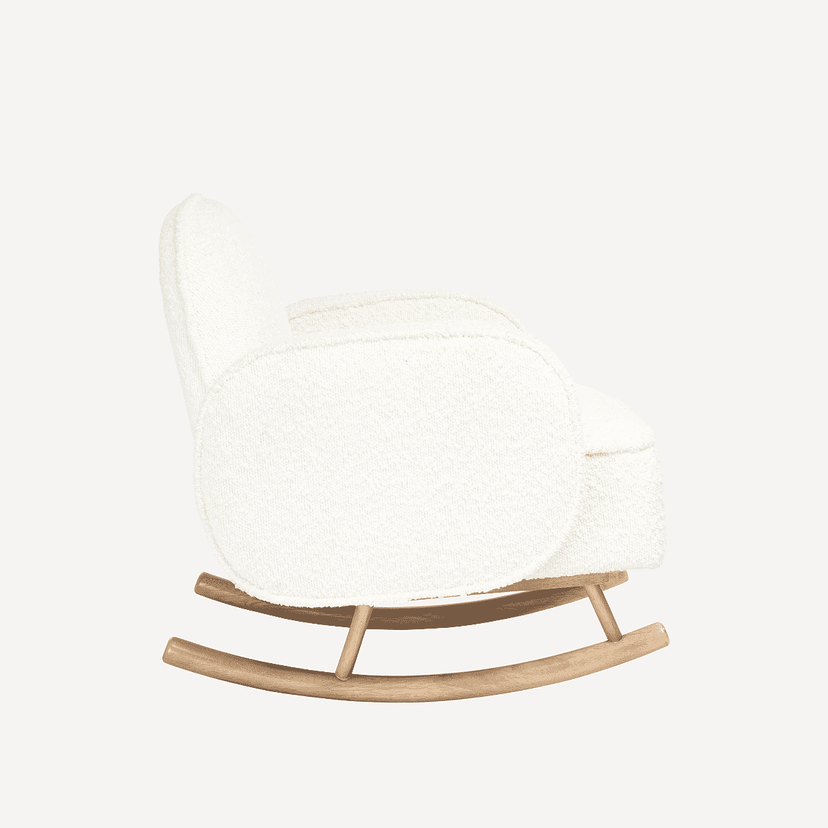 Micah Mini Me Children s Rocking Chair in Boucle Fresh Cream Tutti Bambini
