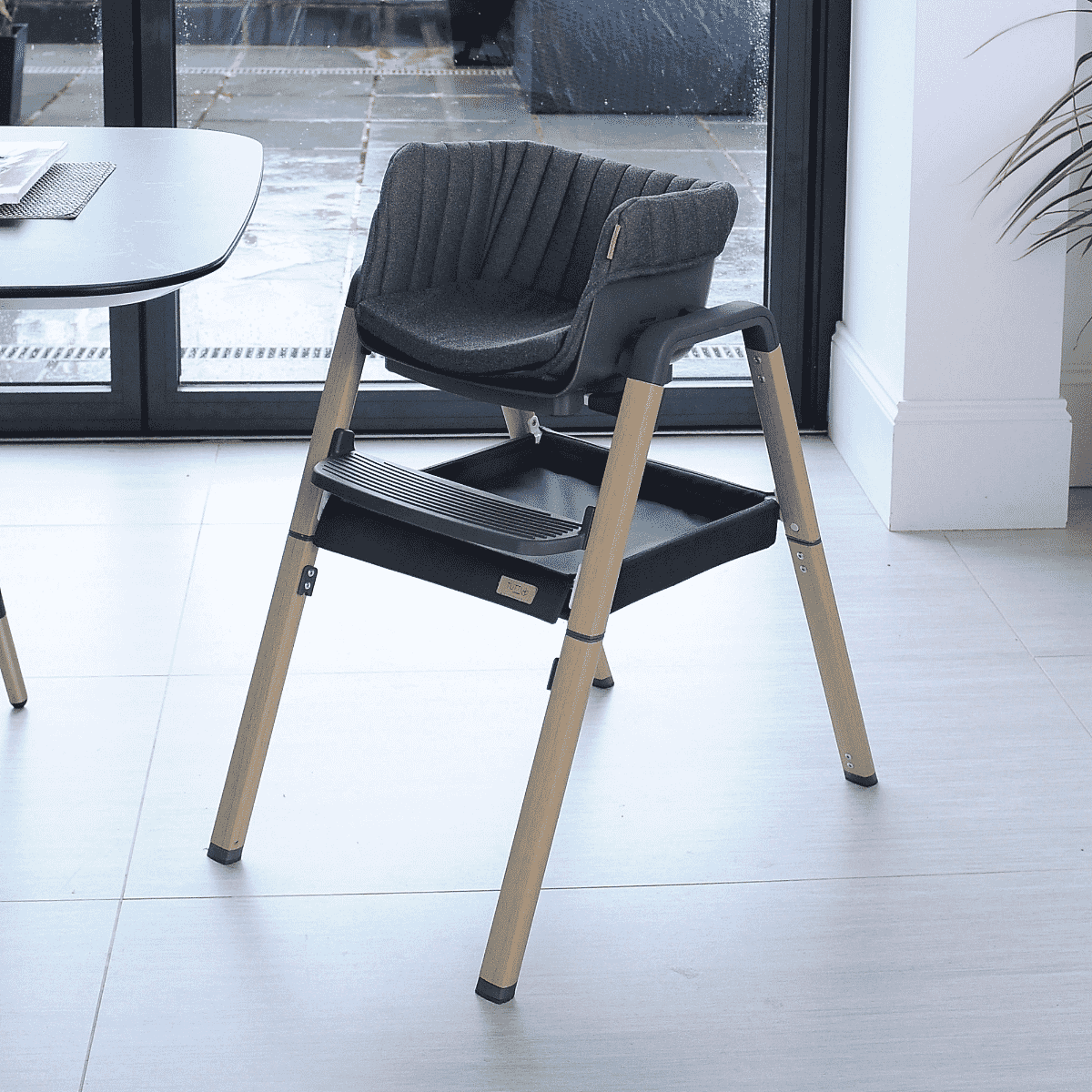 Nova Evolutionary Highchair Grey Oak - Tutti Bambini