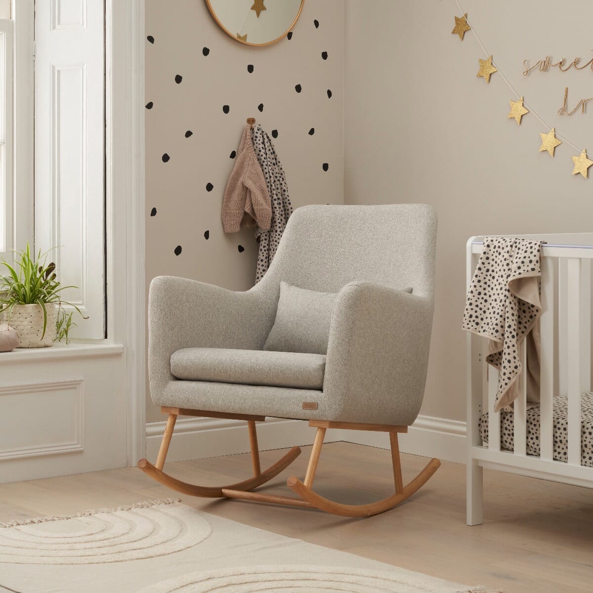 Grey rocking discount chair for nursery