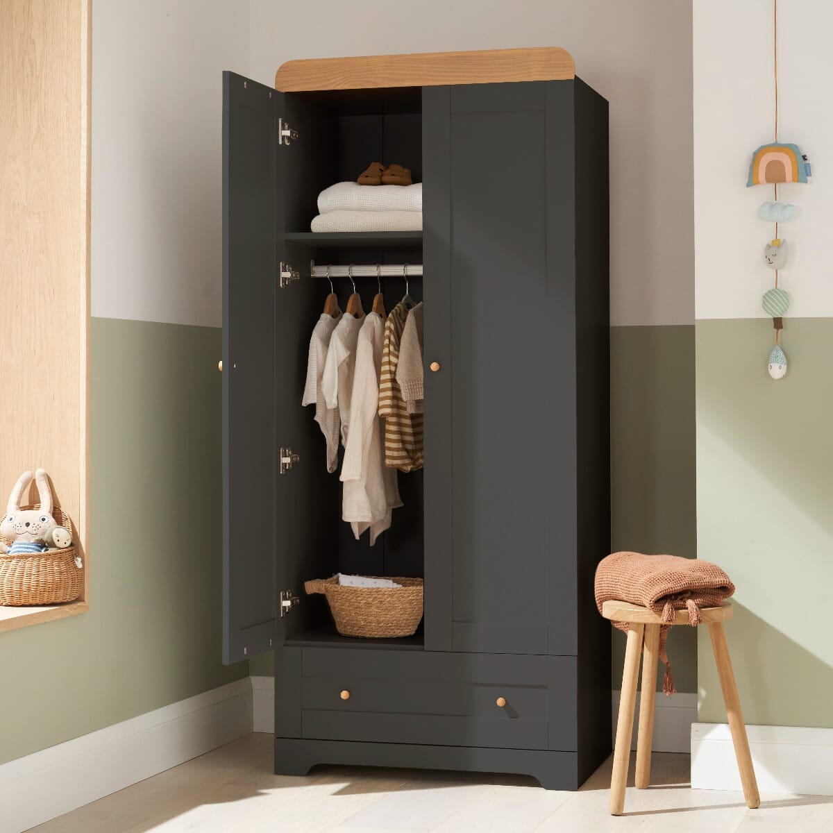 Slate shop grey wardrobe