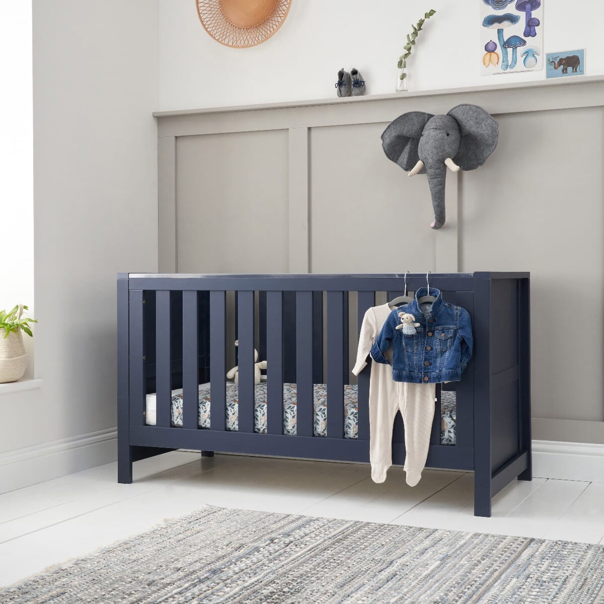 Blue cheap cot bed