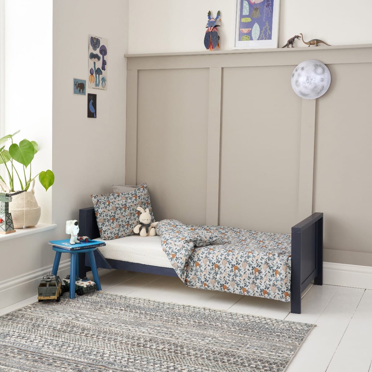 Blue sales cot bed