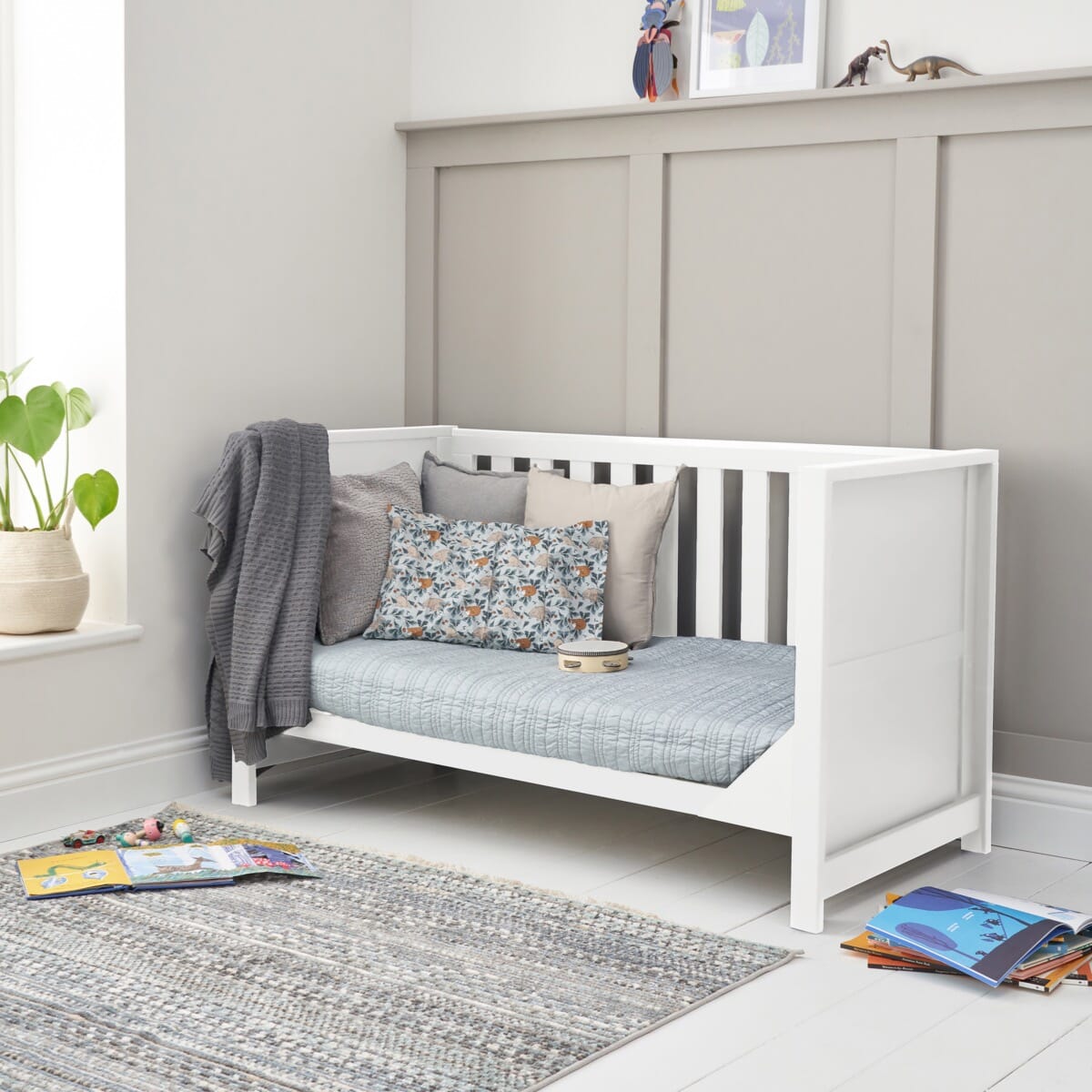 Tutti bambini white cot bed on sale
