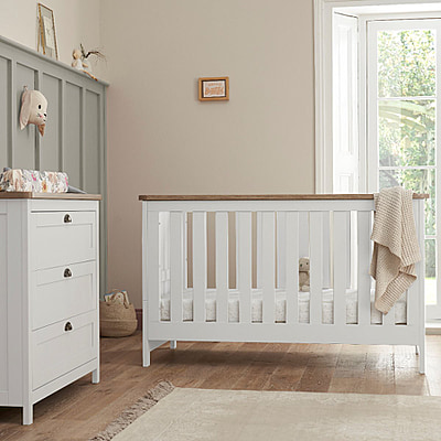 Tutti Bambini Nursery Furniture, White Nursery Crib And Dresser Set