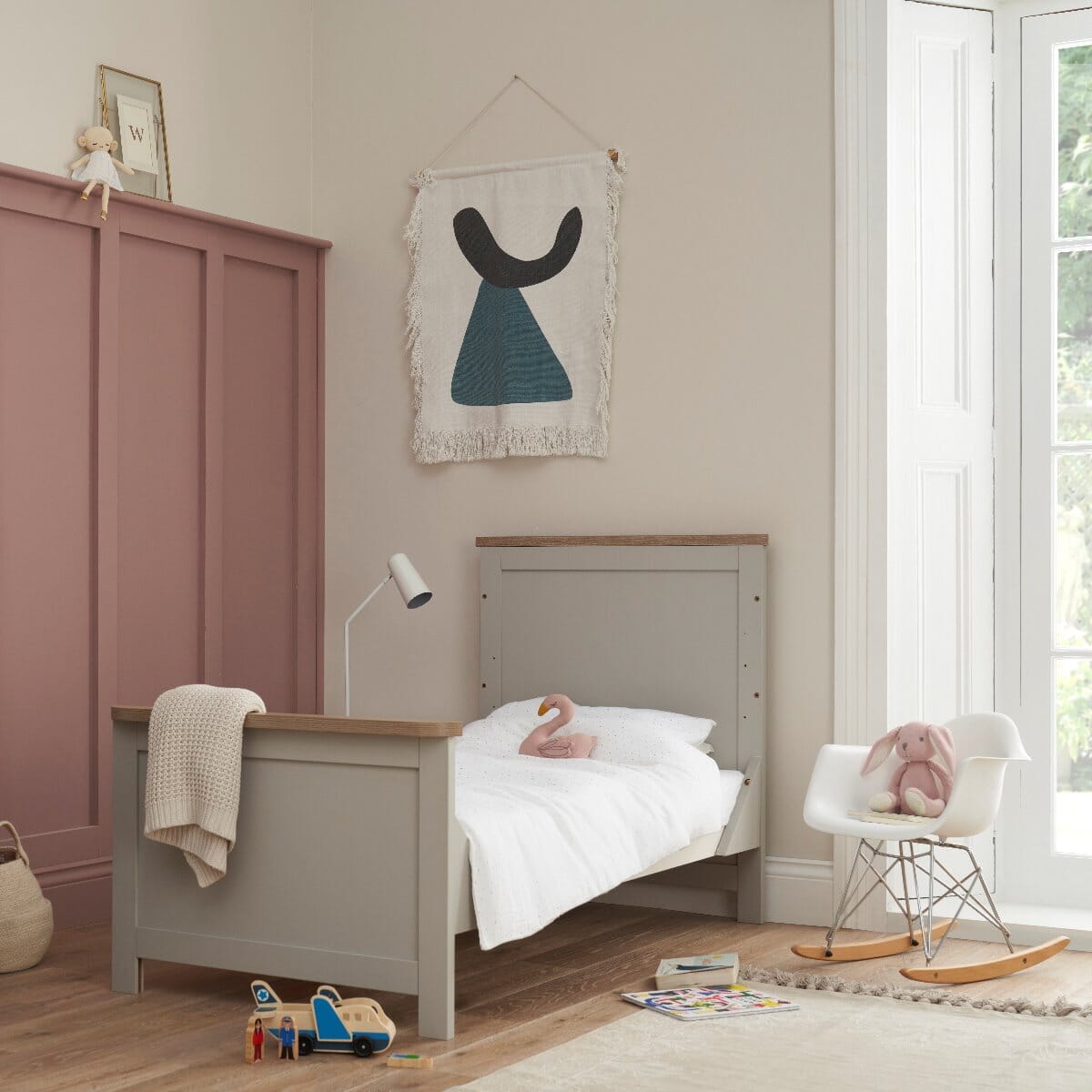 Tutti bambini grey cot sales bed