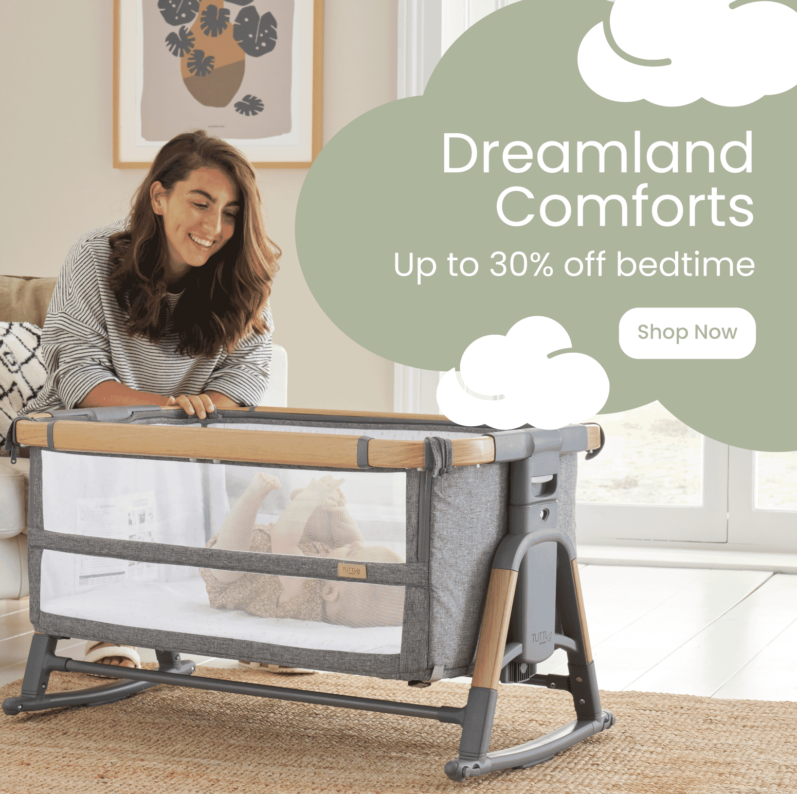 Up to 30% off Tutti Bambini Cot Beds, Nursery Furniture & Bedding